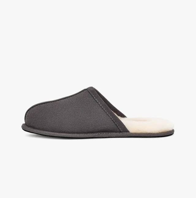 UGG SCUFF Mens Mule Slippers Dark Grey