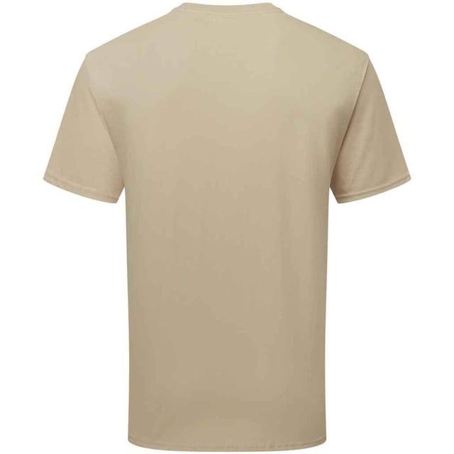 Fruit of the Loom Unisex Adult Cotton T-Shirt (Desert Sand) 100% Combed Ring-Spun Natural Cotton. Design: Plain. Neckline: Crew Neck, Ribbed Collar. Sleeve-Type: Short-Sleeved. Hem: Twin Needle Stitch. Self-fabric Shoulder-To-Shoulder Taping, Tearaway Label, Twin Needle Sleeves. Fit: Classic. 180gsm. Sustainability: Amfori, Better Cotton Initiative, BSCI, Fair Labor Association, Oeko-Tex Standard 100 Certified. S: 37 in. M: 40 in. L: 43 in. XL: 46 in. XXL: 49 in. 3XL: 52 in.