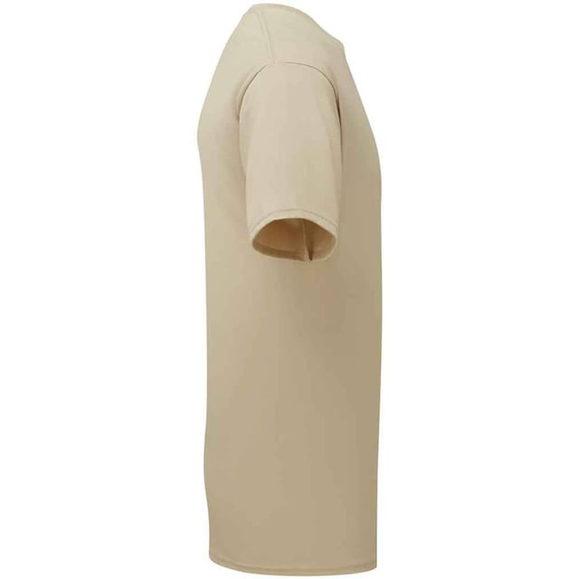 Fruit of the Loom Unisex Adult Cotton T-Shirt (Desert Sand) 100% Combed Ring-Spun Natural Cotton. Design: Plain. Neckline: Crew Neck, Ribbed Collar. Sleeve-Type: Short-Sleeved. Hem: Twin Needle Stitch. Self-fabric Shoulder-To-Shoulder Taping, Tearaway Label, Twin Needle Sleeves. Fit: Classic. 180gsm. Sustainability: Amfori, Better Cotton Initiative, BSCI, Fair Labor Association, Oeko-Tex Standard 100 Certified. S: 37 in. M: 40 in. L: 43 in. XL: 46 in. XXL: 49 in. 3XL: 52 in.