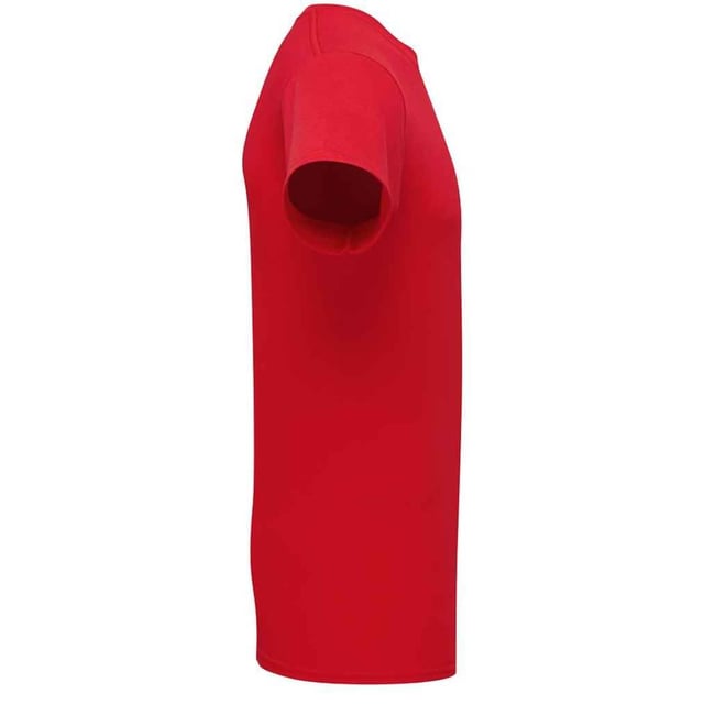 Fruit of the Loom Unisex Adult Cotton T-Shirt (Red) 100% Combed Ring-Spun Natural Cotton. Design: Plain. Neckline: Crew Neck, Ribbed Collar. Sleeve-Type: Short-Sleeved. Hem: Twin Needle Stitch. Self-fabric Shoulder-To-Shoulder Taping, Tearaway Label, Twin Needle Sleeves. Fit: Classic. 180gsm. Sustainability: Amfori, Better Cotton Initiative, BSCI, Fair Labor Association, Oeko-Tex Standard 100 Certified. S: 37 in. M: 40 in. L: 43 in. XL: 46 in. XXL: 49 in. 3XL: 52 in.