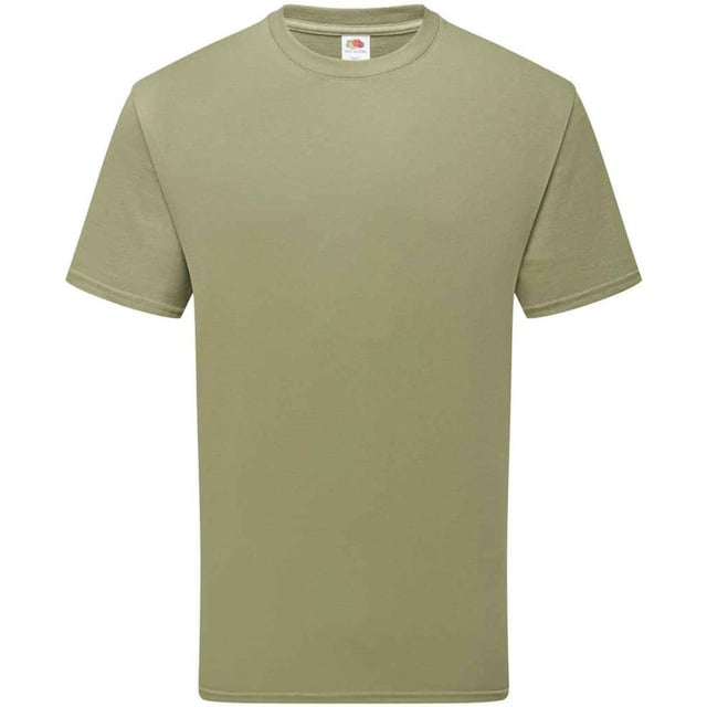 100% Combed Ring-Spun Natural Cotton. Design: Plain. Neckline: Crew Neck, Ribbed Collar. Sleeve-Type: Short-Sleeved. Hem: Twin Needle Stitch. Self-fabric Shoulder-To-Shoulder Taping, Tearaway Label, Twin Needle Sleeves. Fit: Classic. 180gsm. Sustainability: Amfori, Better Cotton Initiative, BSCI, Fair Labor Association, Oeko-Tex Standard 100 Certified. S: 37 in. M: 40 in. L: 43 in. XL: 46 in. XXL: 49 in. 3XL: 52 in.