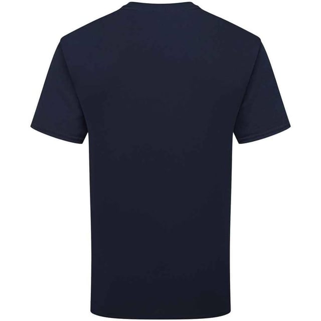 Fruit of the Loom Unisex Adult Cotton T-Shirt (Deep Navy) 100% Combed Ring-Spun Natural Cotton. Design: Plain. Neckline: Crew Neck, Ribbed Collar. Sleeve-Type: Short-Sleeved. Cuff: Twin Needle Stitch. Hem: Twin Needle Stitch. Self-fabric Shoulder-To-Shoulder Taping, Tearaway Label, Twin Needle Sleeves. Fit: Classic. 180gsm. Sustainability: Amfori, Better Cotton Initiative, BSCI, Fair Labor Association, Oeko-Tex Standard 100 Certified. S: 37 in. M: 40 in. L: 43 in. XL: 46 in. XXL: 49 in. 3XL: 52 in.