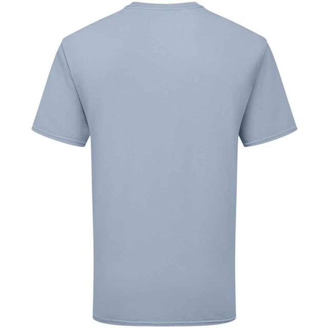 Fruit of the Loom Unisex Adult Cotton T-Shirt (Mineral Blue) 100% Combed Ring-Spun Natural Cotton. Design: Plain. Neckline: Crew Neck, Ribbed Collar. Sleeve-Type: Short-Sleeved. Cuff: Twin Needle Stitch. Hem: Twin Needle Stitch. Self-fabric Shoulder-To-Shoulder Taping, Tearaway Label, Twin Needle Sleeves. Fit: Classic. 180gsm. Sustainability: Amfori, Better Cotton Initiative, BSCI, Fair Labor Association, Oeko-Tex Standard 100 Certified. S: 37 in. M: 40 in. L: 43 in. XL: 46 in. XXL: 49 in. 3XL: 52 in.