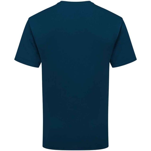 100% Combed Ring-Spun Natural Cotton. Design: Plain. Neckline: Crew Neck, Ribbed Collar. Sleeve-Type: Short-Sleeved. Cuff: Twin Needle Stitch. Hem: Twin Needle Stitch. Self-fabric Shoulder-To-Shoulder Taping, Tearaway Label, Twin Needle Sleeves. Fit: Classic. 180gsm. Sustainability: Amfori, Better Cotton Initiative, BSCI, Fair Labor Association, Oeko-Tex Standard 100 Certified. S: 37 in. M: 40 in. L: 43 in. XL: 46 in. XXL: 49 in. 3XL: 52 in.
