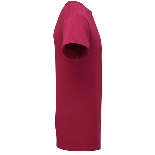 Fruit of the Loom Unisex Adult Cotton T-Shirt (Cranberry) 100% Combed Ring-Spun Natural Cotton. Design: Plain. Neckline: Crew Neck, Ribbed Collar. Sleeve-Type: Short-Sleeved. Cuff: Twin Needle Stitch. Hem: Twin Needle Stitch. Self-fabric Shoulder-To-Shoulder Taping, Tearaway Label, Twin Needle Sleeves. Fit: Classic. 180gsm. Sustainability: Amfori, Better Cotton Initiative, BSCI, Fair Labor Association, Oeko-Tex Standard 100 Certified. S: 37 in. M: 40 in. L: 43 in. XL: 46 in. XXL: 49 in. 3XL: 52 in.
