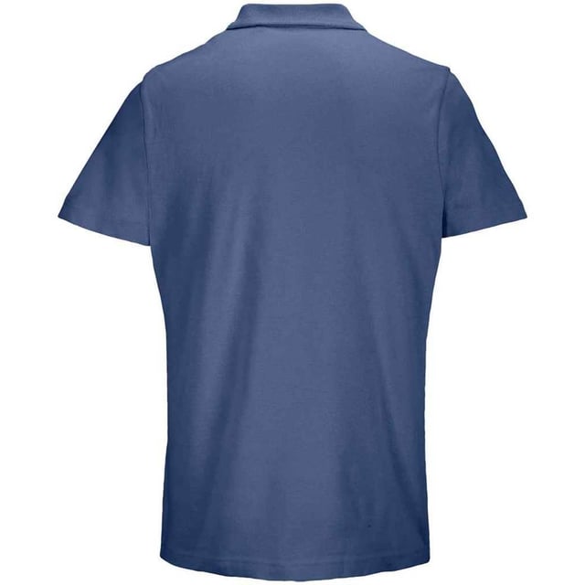 SOLS Pulse piqué poloshirt voor volwassenen, uniseks (Denim) 100% gekamd ringgesponnen natuurlijk katoen. Uitvoering: effen. Halslijn: geribbelde kraag, getapet, omgeslagen kraag. Mouwtype: korte mouwen. Zoom: Recht. 1 reserveknoop, 2 knoopsluiting, zijnaden, labelvrij, toon-op-toon knoop, tweelingnaaldzoom, tweelingnaaldmouwen. 170 gsm. Duurzaamheid: ACCORD, Amfori, Better Cotton Initiative, BSCI, Fair Wear Approved, Oeko-Tex Standard 100 Certified, PETA-Approved Vegan, REACH, Sustainable Apparel Coalition. S: 38 inch M: 40 inch L: 42 inch XL: 44 inch XXL: 47 inch 3XL: 49 inch 4XL: 52 inch 5XL: 55 inch