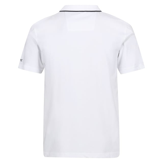 100% Cotton. Fabric: Coolweave. Design: Logo. Fastening: Button. Neckline: Contrast Stripe, Turn Down Collar. Sleeve-Type: Short-Sleeved. Fabric Technology: Breathable. 3 Button Placket. 160gsm. Sustainability: BCI Approved, Sustainable Materials. S: 38 in. M: 40 in. L: 42 in. XL: 44 in. XXL: 48 in. 3XL: 51 in. 4XL: 54 in. 5XL: 57 in.