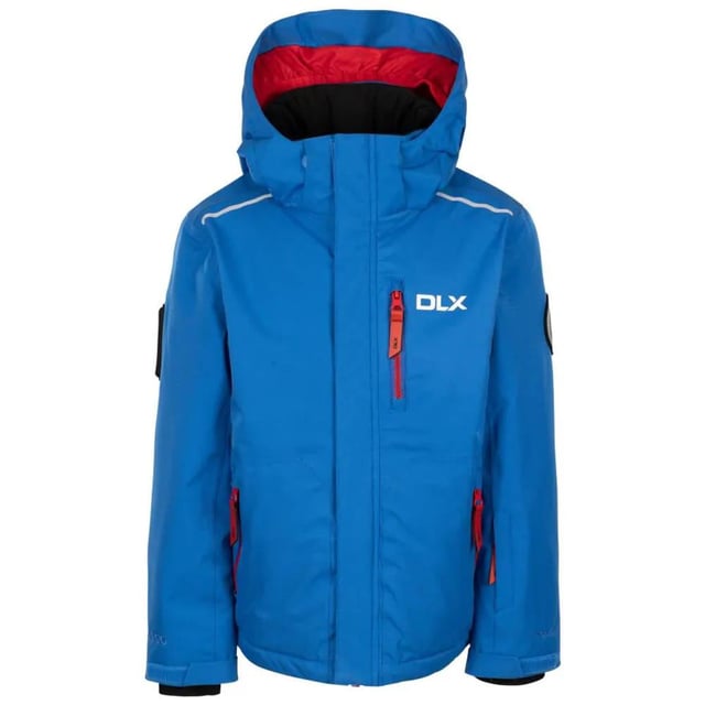 Shell: Polyester, PU Membrane. Filling: Down-Touch, Polyester. Lining: Polyamide, Polyester. Design: Contrast Detail, Sleeve Print, Text. Fabric Technology: Durable, Stretch. Detachable Snowskirt, Reflective Detail. Neckline: Hooded. Sleeve-Type: Long-Sleeved. Hood Features: Detachable Hood. Pockets: 2 Side Pockets, 1 Chest Pocket, Zip, Ski Pass Pocket, Sleeve. Fastening: Water Repellent Zip. Hem: Drawcord. 11-12 Years: 31 in. 7-8 Years: 26 in. 5-6 Years: 24 in. 3-4 Years: 22 in. 2-3 Years: 21 in. 9-10 Years: 28 in.
