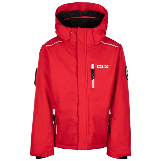 Shell: Polyester, PU Membrane. Filling: Down-Touch, Polyester. Lining: Polyamide, Polyester. Design: Contrast Detail, Sleeve Print, Text. Fabric Technology: Durable, Stretch. Detachable Snowskirt, Reflective Detail. Neckline: Hooded. Sleeve-Type: Long-Sleeved. Hood Features: Detachable Hood. Pockets: 2 Side Pockets, 1 Chest Pocket, Zip, Ski Pass Pocket, Sleeve. Fastening: Water Repellent Zip. Hem: Drawcord. 11-12 Years: 31 in. 7-8 Years: 26 in. 5-6 Years: 24 in. 3-4 Years: 22 in. 2-3 Years: 21 in. 9-10 Years: 28 in.