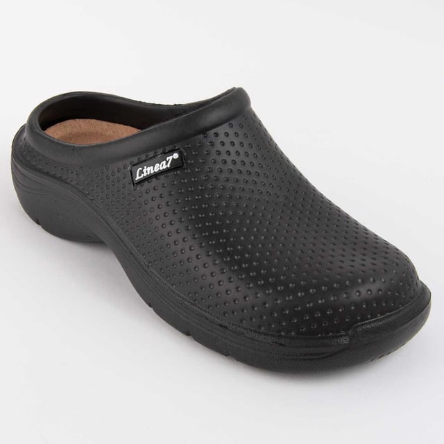 Bequeme Clogs für Damen. Bequeme Passform. Abnehmbare, gepolsterte Einlegesohle. Hergestellt von anderen Marken für unsere Marke.