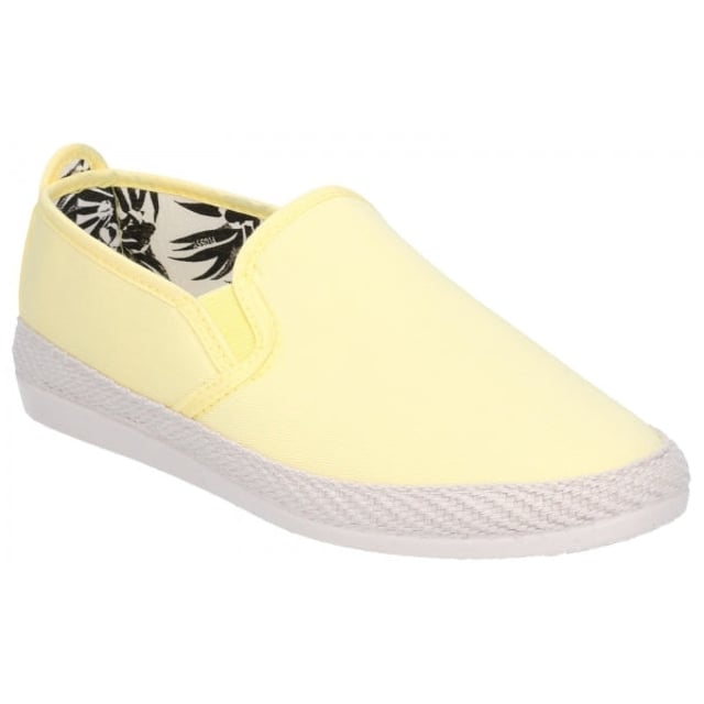 Flossy ORLA ESPADRILLE Ladies Canvas Slip On Plimsolls Yellow

 Upper Material: Fabric

Closure/Fastening: Slip-On

Features: Comfort

Toe Shape: Round

Shoe Width: Regular

Item Weight: 0.531 KG

Heel Height: Flat (Under 2.5cm)

Sandal Style: Sandals

Gift Boxed: No
Product Code: 27103-48496