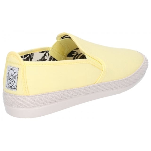 Flossy ORLA ESPADRILLE Ladies Canvas Slip On Plimsolls Yellow

 Upper Material: Fabric

Closure/Fastening: Slip-On

Features: Comfort

Toe Shape: Round

Shoe Width: Regular

Item Weight: 0.531 KG

Heel Height: Flat (Under 2.5cm)

Sandal Style: Sandals

Gift Boxed: No
Product Code: 27103-48496