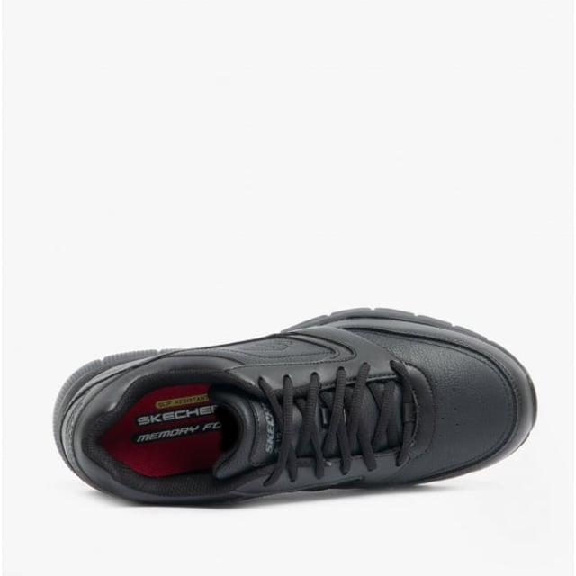 Skechers Work NAMPA SR Mens Slip Resistant Trainers Blacktrong&gt; Upper Material: Synthetic
Lining Material: Fabric
Sole Material: Rubber
Closure/Fastening: Lace-Up
Features: Slip Resistant
Toe Shape: Round
Shoe Width: Regular
Item Weight: 0.76 KG
Heel Height: Flat (Under 2.5cm)
Trainer Style: Occupational/Non-Safety Trainers
Safety Features: Fuel/Oil Resistant Sole,Slip Resistant Sole
Safety Standard: EN ISO 20347:2012Product Code: 77156EC/BLK
 Upper Material: Synthetic
Lining Material: Fabric
Sole Material: Rubber
Closure/Fastening: Lace-Up
Features: Slip Resistant
Toe Shape: Round
Shoe Width: Regular
Item Weight: 1.184 KG
Heel Height: Flat (Under 2.5cm)
Trainer Style: Occupational/Non-Safety Trainers
Safety Features: Fuel/Oil Resistant Sole,Slip Resistant Sole
Safety Standard: EN ISO 20347:2012Product Code: 77156EC/BLK
 Upper Material: Synthetic
Lining Material: Fabric
Sole Material: Rubber
Closure/Fastening: Lace-Up
Features: Slip Resistant
Toe Shape: Round
Shoe Width: Regular
Item Weight: 1.144 KG
Heel Height: Flat (Under 2.5cm)
Trainer Style: Occupational/Non-Safety Trainers
Safety Features: Fuel/Oil Resistant Sole,Slip Resistant Sole
Safety Standard: EN ISO 20347:2012Product Code: 77156EC/BLK
 Upper Material: Synthetic
Lining Material: Fabric
Sole Material: Rubber
Closure/Fastening: Lace-Up
Features: Slip Resistant
Toe Shape: Round
Shoe Width: Regular
Item Weight: 0.76 KG
Heel Height: Flat (Under 2.5cm)
Trainer Style: Occupational/Non-Safety Trainers
Safety Features: Fuel/Oil Resistant Sole,Slip Resistant Sole
Safety Standard: EN ISO 20347:2012Product Code: 77156EC/BLK
 Upper Material: Synthetic
Lining Material: Fabric
Sole Material: Rubber
Closure/Fastening: Lace-Up
Features: Slip Resistant
Toe Shape: Round
Shoe Width: Regular
Item Weight: 1.236 KG
Heel Height: Flat (Under 2.5cm)
Trainer Style: Occupational/Non-Safety Trainers
Safety Features: Fuel/Oil Resistant Sole,Slip Resistant Sole
Safety Standard: EN ISO 20347:2012Product Code: 77156EC/BLK
 Upper Material: Synthetic
Lining Material: Fabric
Sole Material: Rubber
Closure/Fastening: Lace-Up
Features: Slip Resistant
Toe Shape: Round
Shoe Width: Regular
Item Weight: 1.288 KG
Heel Height: Flat (Under 2.5cm)
Trainer Style: Occupational/Non-Safety Trainers
Safety Features: Fuel/Oil Resistant Sole,Slip Resistant Sole
Safety Standard: EN ISO 20347:2012Product Code: 77156EC/BLK
 Upper Material: Synthetic
Lining Material: Fabric
Sole Material: Rubber
Closure/Fastening: Lace-Up
Features: Slip Resistant
Toe Shape: Round
Shoe Width: Regular
Item Weight: 0.76 KG
Heel Height: Flat (Under 2.5cm)
Trainer Style: Occupational/Non-Safety Trainers
Safety Features: Fuel/Oil Resistant Sole,Slip Resistant Sole
Safety Standard: EN ISO 20347:2012Product Code: 77156EC/BLK
 Upper Material: Synthetic
Lining Material: Fabric
Sole Material: Rubber
Closure/Fastening: Lace-Up
Features: Slip Resistant
Toe Shape: Round
Shoe Width: Regular
Item Weight: 1.332 KG
Heel Height: Flat (Under 2.5cm)
Trainer Style: Occupational/Non-Safety Trainers
Safety Features: Fuel/Oil Resistant Sole,Slip Resistant Sole
Safety Standard: EN ISO 20347:2012Product Code: 77156EC/BLK
 Upper Material: Synthetic
Lining Material: Fabric
Sole Material: Rubber
Closure/Fastening: Lace-Up
Features: Slip Resistant
Toe Shape: Round
Shoe Width: Regular
Item Weight: 1.464 KG
Heel Height: Flat (Under 2.5cm)
Trainer Style: Occupational/Non-Safety Trainers
Safety Features: Fuel/Oil Resistant Sole,Slip Resistant Sole
Safety Standard: EN ISO 20347:2012Product Code: 77156EC/BLK
 Upper Material: Synthetic
Lining Material: Fabric
Sole Material: Rubber
Closure/Fastening: Lace-Up
Features: Slip Resistant
Toe Shape: Round
Shoe Width: Regular
Item Weight: 1.432 KG
Heel Height: Flat (Under 2.5cm)
Trainer Style: Occupational/Non-Safety Trainers
Safety Features: Fuel/Oil Resistant Sole,Slip Resistant Sole
Safety Standard: EN ISO 20347:2012Product Code: 77156EC/BLK
 Upper Material: Synthetic
Lining Material: Fabric
Sole Material: Rubber
Closure/Fastening: Lace-Up
Features: Slip Resistant
Toe Shape: Round
Shoe Width: Regular
Item Weight: 0.76 KG
Heel Height: Flat (Under 2.5cm)
Trainer Style: Occupational/Non-Safety Trainers
Safety Features: Fuel/Oil Resistant Sole,Slip Resistant Sole
Safety Standard: EN ISO 20347:2012Product Code: 77156EC/BLK