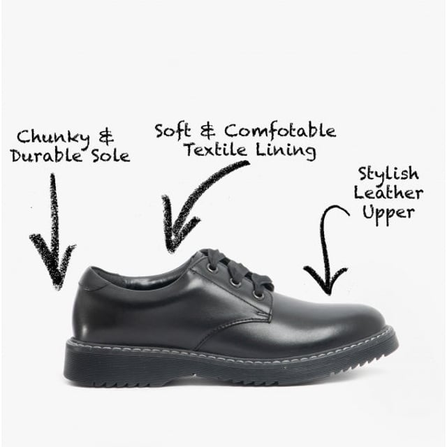 Start-Rite IMPACT Girls Leather Lace Up School Shoes Black

 Upper Material: Leather

Lining Material: Textile

Sole Material: Synthetic

Closure/Fastening: Lace-Up

Features: Comfort

Toe Shape: Round

Shoe Width: Regular

Item Weight: 0.7 KG

Heel Height: Flat (Under 2.5cm)

Shoe Shaft Height: Low Top

Shoe Style: School

Gift Boxed: No
Product Code: 3518_7