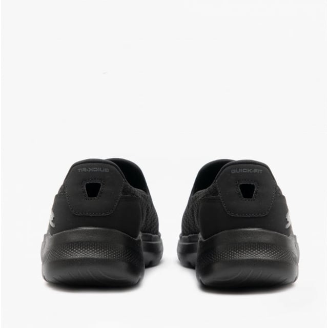 Skechers Womens GOwalk 6 Big Splash Slip On Trainer Schuhe Die Skechers GOwalk6 ist ein leichtes Slip-on aus einem weichen Mesh-Material mit einem Komfort-Pfeiler-Technologie, um Komfort bei jedem Schritt mit Skechers Luft gekühlt Goga Matte, die eine atmungsaktive Dämpfung Einlegesohle bietet.