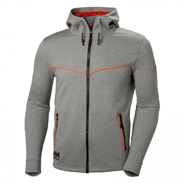 Helly Hansen CHELSEA EVOLUTION Mens Hoodie Grey Melange

Closure/Fastening: Zip

Features: Lightweight,Comfort,Adjustable

Item Weight: 0.735 KG

Single Or Multi Pack?: Single

Gift Boxed: No

Material Composition: Cotton

Clothing Features: Zip-Up Hoodie, Adjustable Drawstring Hood, Side Pockets, Ribbed Cuffs
Product Code: 35091-65554