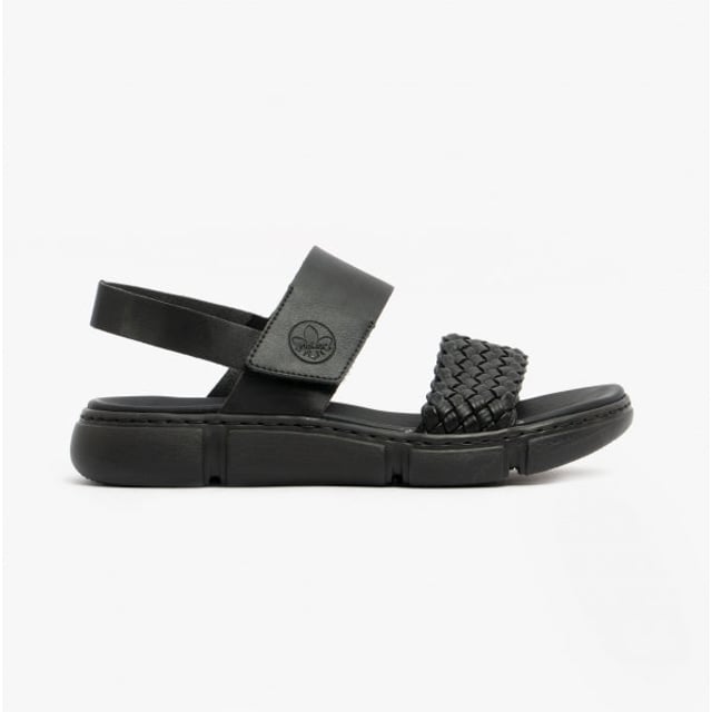 Rieker 68983-00 Ladies Strappy Sandals Black

 Upper Material: Synthetic

Lining Material: Synthetic

Sole Material: Polyurethane

Closure/Fastening: Touch Fasten

Features: Comfort

Heel Type: Wedge

Toe Shape: Round

Shoe Width: Regular

Item Weight: 0.54 KG

Heel Height: Flat (Under 2.5cm)

Shoe Shaft Height: Low Top

Sandal Style: Sandals

Gift Boxed: No
Product Code: 68983-00