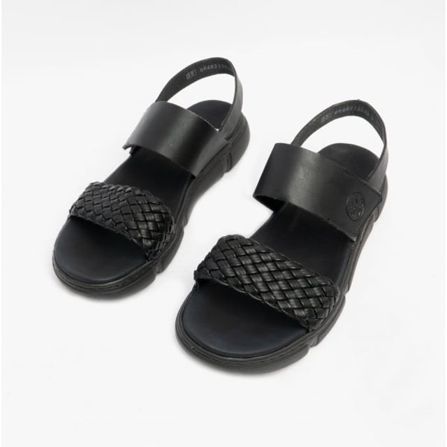 Rieker 68983-00 Ladies Strappy Sandals Black

 Upper Material: Synthetic

Lining Material: Synthetic

Sole Material: Polyurethane

Closure/Fastening: Touch Fasten

Features: Comfort

Heel Type: Wedge

Toe Shape: Round

Shoe Width: Regular

Item Weight: 0.54 KG

Heel Height: Flat (Under 2.5cm)

Shoe Shaft Height: Low Top

Sandal Style: Sandals

Gift Boxed: No
Product Code: 68983-00