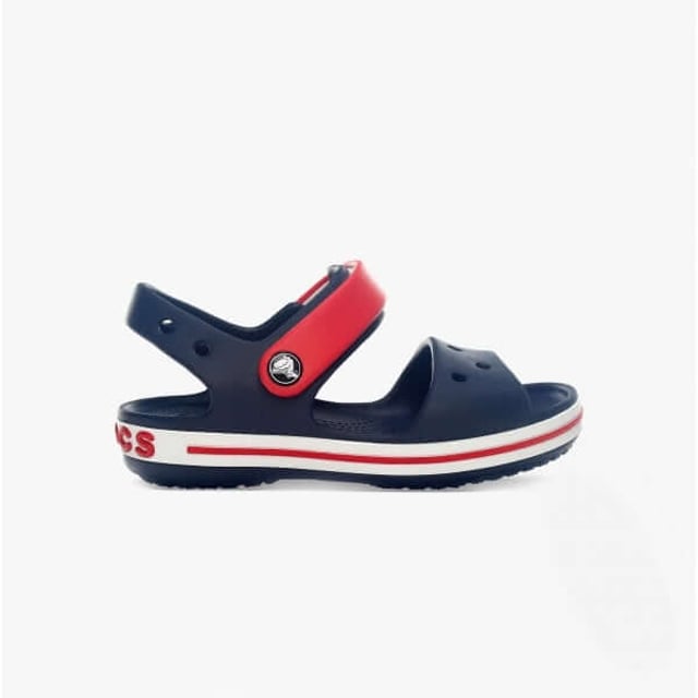 Crocs 12856-485 CROCBAND SANDAL Kids Sandals Navy/Red

 Upper Material: Synthetic

Lining Material: Synthetic

Sole Material: Synthetic

Closure/Fastening: Touch Fasten

Features: Lightweight

Toe Shape: Round

Shoe Width: Regular

Item Weight: 0.29 KG

Heel Height: Flat (Under 2.5cm)

Shoe Shaft Height: Low Top

Sandal Style: Sandals

Gift Boxed: No
Product Code: 12856-485
