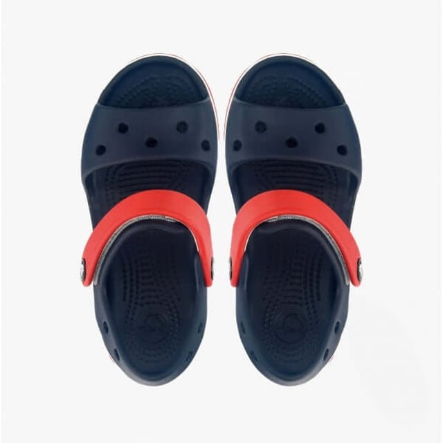 Crocs 12856-485 CROCBAND SANDAL Kids Sandals Navy/Red

 Upper Material: Synthetic

Lining Material: Synthetic

Sole Material: Synthetic

Closure/Fastening: Touch Fasten

Features: Lightweight

Toe Shape: Round

Shoe Width: Regular

Item Weight: 0.29 KG

Heel Height: Flat (Under 2.5cm)

Shoe Shaft Height: Low Top

Sandal Style: Sandals

Gift Boxed: No
Product Code: 12856-485