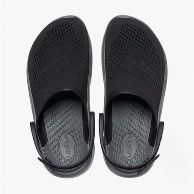 Crocs 206708-0DD LITERIDE 360 CLOG Unisex Clogs Black/Slate Grey

 Upper Material: Synthetic

Lining Material: Synthetic

Sole Material: Synthetic

Closure/Fastening: Slip-On

Features: Lightweight,Comfort,Breathable

Toe Shape: Round

Shoe Width: Regular

Item Weight: 0.8 KG

Heel Height: Flat (Under 2.5cm)

Shoe Shaft Height: Low Top

Sandal Style: Sandals

Gift Boxed: No
Product Code: 206708-0DD