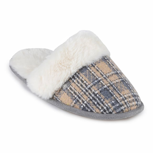 Totes Isotoner Totes Isotoner BRUSHED CHECK Womens Mule Slippers Grey

 Upper Material: Polyester

Lining Material: Polyester

Sole Material: TPR

Closure/Fastening: Slip-On

Features: Warm Lining,Comfort,Breathable

Toe Shape: Round

Shoe Width: Regular

Item Weight: 0.2 KG

Heel Height: Flat (Under 2.5cm)

Slipper Style: Mule

Gift Boxed: No
Product Code: 3130FGRY