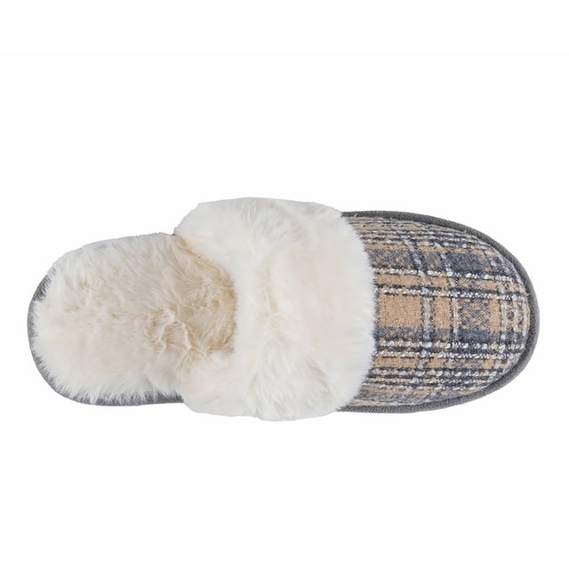 Totes Isotoner Totes Isotoner BRUSHED CHECK Womens Mule Slippers Grey

 Upper Material: Polyester

Lining Material: Polyester

Sole Material: TPR

Closure/Fastening: Slip-On

Features: Warm Lining,Comfort,Breathable

Toe Shape: Round

Shoe Width: Regular

Item Weight: 0.2 KG

Heel Height: Flat (Under 2.5cm)

Slipper Style: Mule

Gift Boxed: No
Product Code: 3130FGRY