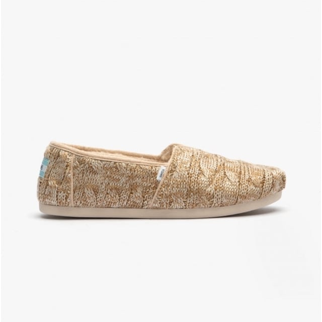 TOMS ALPARGATA Ladies Espadrille Natural

 Upper Material: Synthetic

Sole Material: Synthetic

Closure/Fastening: Slip-On

Features: Comfort

Toe Shape: Round

Shoe Width: Regular

Item Weight: 0.5 KG

Heel Height: Flat (Under 2.5cm)

Shoe Shaft Height: Low Top

Sandal Style: Sandals

Gift Boxed: No
Product Code: 10018904