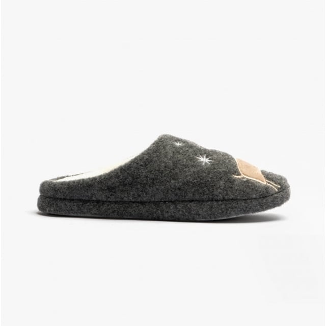 Jo &amp; Joe Jo &amp; Joe DANCER Womens Slippers Grey

 Upper Material: Synthetic

Lining Material: Textile

Sole Material: Synthetic

Closure/Fastening: Pull-On

Features: Warm Lining,Comfort

Toe Shape: Round

Shoe Width: Regular

Item Weight: 0.44 KG

Heel Height: Flat (Under 2.5cm)

Slipper Style: Mule

Gift Boxed: No
Product Code: DANCER/GRY