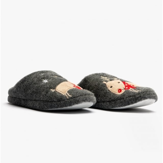Jo &amp; Joe Jo &amp; Joe DANCER Womens Slippers Grey

 Upper Material: Synthetic

Lining Material: Textile

Sole Material: Synthetic

Closure/Fastening: Pull-On

Features: Warm Lining,Comfort

Toe Shape: Round

Shoe Width: Regular

Item Weight: 0.44 KG

Heel Height: Flat (Under 2.5cm)

Slipper Style: Mule

Gift Boxed: No
Product Code: DANCER/GRY