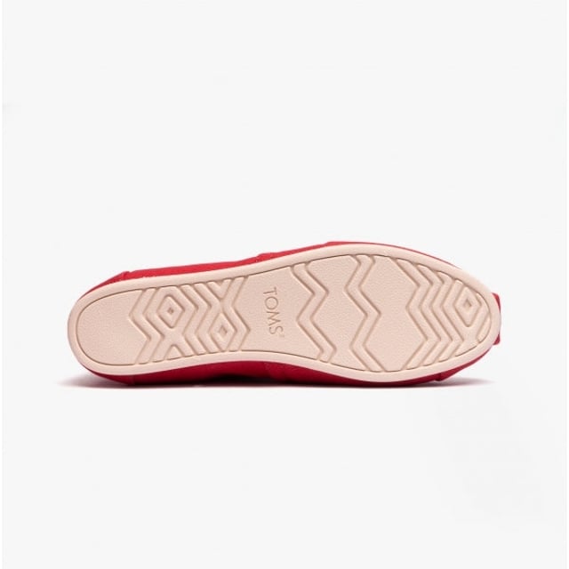 TOMS ALPARGATA Ladies Cotton Espadrille Red

 Upper Material: Cotton

Lining Material: Cotton

Sole Material: Rubber

Closure/Fastening: Slip-On

Features: Lightweight,Comfort,Breathable

Toe Shape: Round

Shoe Width: Regular

Item Weight: 0.6 KG

Heel Height: Flat (Under 2.5cm)

Shoe Shaft Height: Low Top

Sandal Style: Sandals

Gift Boxed: No
Product Code: 10017743
