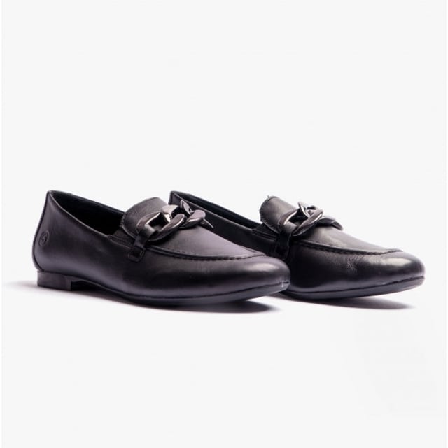 Remonte IRMGARD Ladies Slip-On Loafers Black

 Upper Material: Leather

Lining Material: Textile

Sole Material: TPE

Closure/Fastening: Slip-On

Features: Lightweight,Comfort,Breathable

Toe Shape: Round

Shoe Width: Regular

Item Weight: 1 KG

Heel Height: Flat (Under 2.5cm)

Shoe Shaft Height: Low Top

Shoe Style: Loafer

Gift Boxed: No
Product Code: D0K00-00