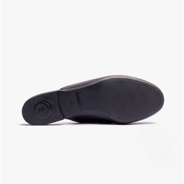 Remonte IRMGARD Ladies Slip-On Mules Black

 Upper Material: Leather

Lining Material: Textile

Sole Material: TPE

Closure/Fastening: Slip-On

Features: Lightweight,Comfort,Breathable

Toe Shape: Round

Shoe Width: Regular

Item Weight: 1 KG

Heel Height: Flat (Under 2.5cm)

Shoe Shaft Height: Low Top

Sandal Style: Sandals

Gift Boxed: No
Product Code: D0K50-00