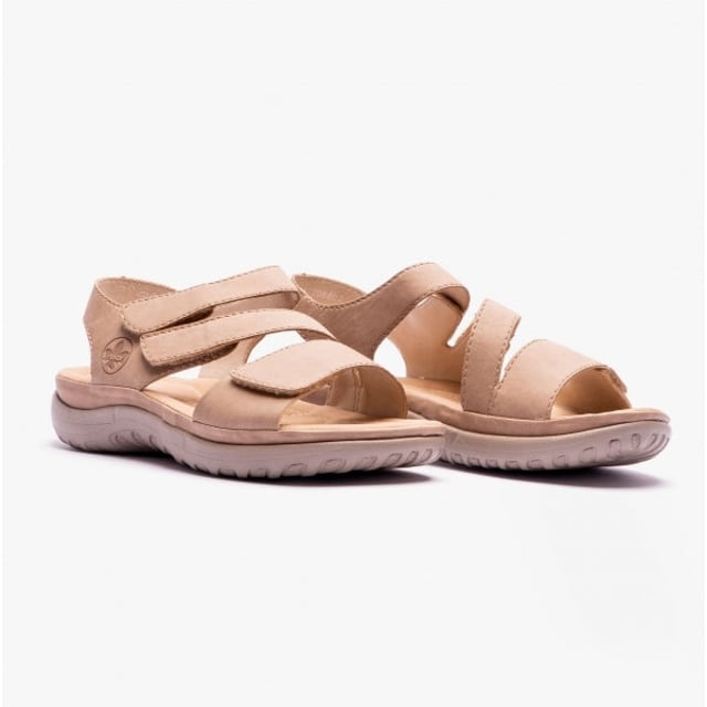 Rieker 64872-62 Ladies Strappy Sandals Beige

 Upper Material: Synthetic

Lining Material: Synthetic

Sole Material: RIRICON-sole

Closure/Fastening: Touch Fasten

Features: Lightweight

Toe Shape: Round

Shoe Width: Regular

Item Weight: 1 KG

Heel Height: Flat (Under 2.5cm)

Sandal Style: Sandals

Gift Boxed: No
Product Code: 64872-62