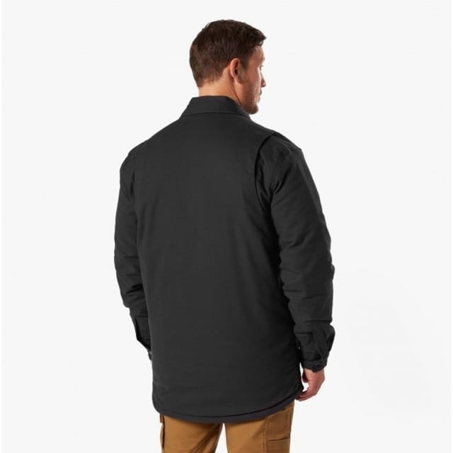 Dickies DUCK Mens Shirt Jacket Black

Closure/Fastening: Zip

Features: Adjustable

Item Weight: 0.774 KG

Material Composition: 100% Cotton

Clothing Features: Water-Repellant Outer Layer and Quilted Lining, Two Chest Pockets
Product Code: 36230-67585