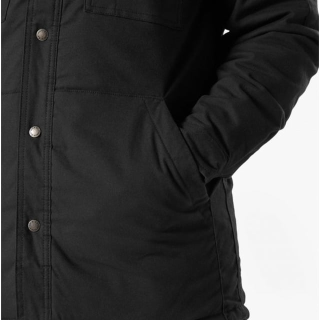 Dickies DUCK Mens Shirt Jacket Black

Closure/Fastening: Zip

Features: Adjustable

Item Weight: 0.774 KG

Material Composition: 100% Cotton

Clothing Features: Water-Repellant Outer Layer and Quilted Lining, Two Chest Pockets
Product Code: 36230-67585