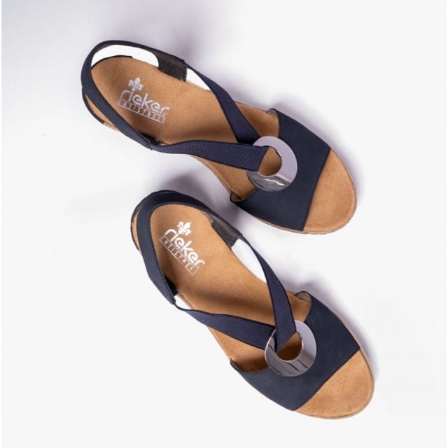 Rieker 624H6-14 Ladies Slingback Wedge Sandals Blue

 Upper Material: Synthetic

Lining Material: Synthetic

Sole Material: RIRICON-sole

Closure/Fastening: Slip-On

Features: Lightweight

Heel Type: Wedge

Toe Shape: Round

Shoe Width: Relaxed

Item Weight: 1 KG

Heel Height: Low (2.5-4.9cm)

Sandal Style: Sandals

Gift Boxed: No
Product Code: 624H6-14