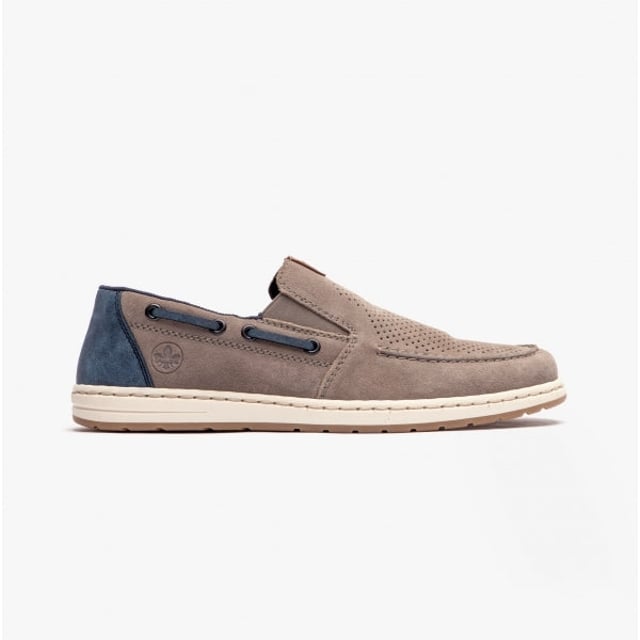 Rieker 18266-42 Mens Leather Deck Shoes Grey

 Upper Material: Leather

Lining Material: Textile

Sole Material: TPE

Closure/Fastening: Slip-On

Features: Comfort,Breathable

Toe Shape: Round

Shoe Width: Regular

Item Weight: 1 KG

Heel Height: Flat (Under 2.5cm)

Shoe Shaft Height: Low Top

Shoe Style: Boat &amp; Deck

Gift Boxed: No
Product Code: 18266-42