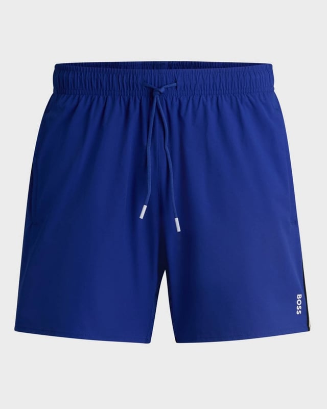 Fully lined swim shorts by BOSS, detailed with signature stripes and a logo.
100% Polyester (recycled) , Lining: 100% Polyester
50491594