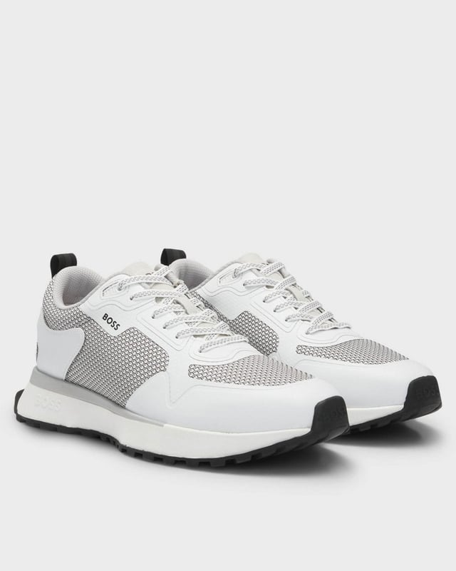 Sporty trainers in a mix of materials including mesh by BOSS, detailed with an EVA outsole and branding throughout.
LacesFully linedPackaging: Box

100% Polyester, 85% Polyester, 15% Polyurethane, Sole: 70% Ethylene vinyl acetate, 30% Rubber, Facing: 100% Thermoplastic polyurethane, Upper material: 100% Polyester, Innersole: 100% Polyester

 
50513195
 
 