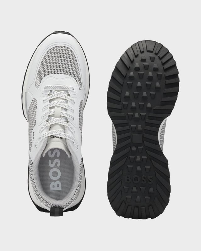 Sporty trainers in a mix of materials including mesh by BOSS, detailed with an EVA outsole and branding throughout.
LacesFully linedPackaging: Box

100% Polyester, 85% Polyester, 15% Polyurethane, Sole: 70% Ethylene vinyl acetate, 30% Rubber, Facing: 100% Thermoplastic polyurethane, Upper material: 100% Polyester, Innersole: 100% Polyester

 
50513195
 
 