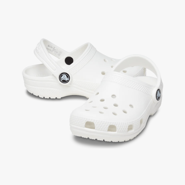 Crocs 206990-100 TODDLER CLASSIC Kids Clogs White

 Upper Material: Croslite

Lining Material: Croslite

Sole Material: Croslite

Closure/Fastening: Slip-On

Features: Breathable,Comfort,Lightweight

Shoe Width: Relaxed

Item Weight: 0.8 KG

Heel Height: Flat (Under 2.5cm)

Sandal Style: Sandals
Product Code: 206990-100
