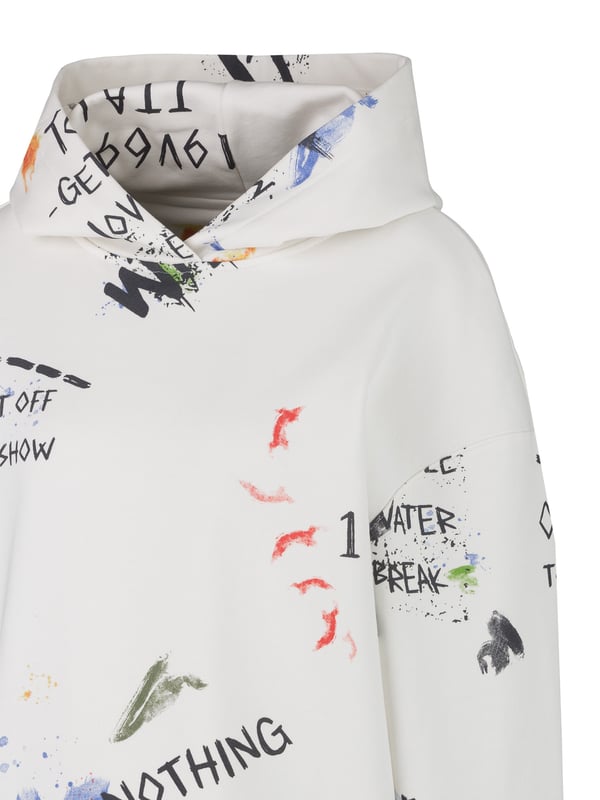CHAOS GRAFFITI Damen-Hoodie – Oversize Hoodie mit Graffiti-Print & Kapuze. Perfekt für Streetwear & lässige Looks. Jetzt entdecken!  Der CHAOS GRAFFITI Damen-Hoodie kombiniert lässigen Oversize-Schnitt mit auffälligem Graffiti-Print. Der weiche Baumwoll-Sweatstoff sorgt für hohen Tragekomfort. Perfekt für moderne Streetwear-Looks.