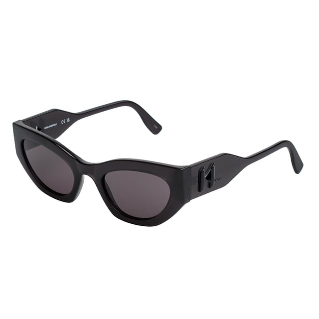 Karl Lagerfeld women's sunglasses.

 Shape and design:
 - These Karl Lagerfeld sunglasses have a cat-eye silhouette with sharp edges.
 - The cat-eye silhouette gives the sunglasses a modern and edgy look.

 Frame Material:
 - The frame of these sunglasses is made of ABS, an injected plastic material.
 - This makes the glasses durable and comfortable to wear.

 Sideburns:
 - The temples are also made of ABS, matching the frame material.

 Brand details:
 - Engraving of Karl Lagerfeld's initials on the temples.
 - Includes original case.

 Glasses:
 - The lenses are of high quality.
 - 100% UVB 400 protection.
 - Anti-reflective crystals.

 The color of the sunglasses lenses may vary slightly from the images due to lighting effects or adjustments in the material finish, but they will always retain their style and quality!
 Measures: Lens width: 52 mm, Bridge: 22 mm, Temples: 140 mm
 Composition: ABS injected
 Care:
Clean the glasses with soap and water (neutral).
 Do not use dirty or abrasive cloths that may alter the characteristics of the filters.
 Use only original accessories and spare parts.