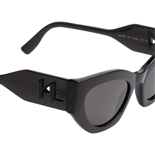 Karl Lagerfeld women's sunglasses.

 Shape and design:
 - These Karl Lagerfeld sunglasses have a cat-eye silhouette with sharp edges.
 - The cat-eye silhouette gives the sunglasses a modern and edgy look.

 Frame Material:
 - The frame of these sunglasses is made of ABS, an injected plastic material.
 - This makes the glasses durable and comfortable to wear.

 Sideburns:
 - The temples are also made of ABS, matching the frame material.

 Brand details:
 - Engraving of Karl Lagerfeld's initials on the temples.
 - Includes original case.

 Glasses:
 - The lenses are of high quality.
 - 100% UVB 400 protection.
 - Anti-reflective crystals.

 The color of the sunglasses lenses may vary slightly from the images due to lighting effects or adjustments in the material finish, but they will always retain their style and quality!
 Measures: Lens width: 52 mm, Bridge: 22 mm, Temples: 140 mm
 Composition: ABS injected
 Care:
Clean the glasses with soap and water (neutral).
 Do not use dirty or abrasive cloths that may alter the characteristics of the filters.
 Use only original accessories and spare parts.