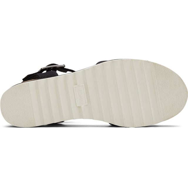 The women's Diana Sandal is the mid-height black platform wedge that gives you just the right amount of height with all functional features for the comfort-obsessed like an ultra-lightweight midsole with a stylish rope wrap detail