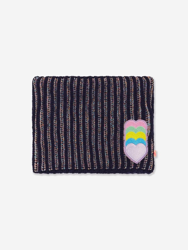 Billieblush incorporate dreamy and eccentric visions into their aesthetic portraits. This girls snood in navy is reflective of the label's innovative outlook and spontaneous nature. Made with heart/stripe patterning and refined material, she will obsessed. ‚Heart/Stripe Patterning ‚One Size