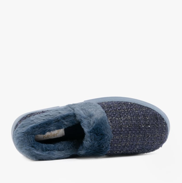 Dr Keller Dr Keller AVON Womens Full Slippers Navy

 Upper Material: Textile

Lining Material: Faux Fur

Sole Material: Synthetic

Closure/Fastening: Slip-On

Features: Comfort,Lightweight

Toe Shape: Round

Shoe Width: Regular

Item Weight: 0.38 KG

Heel Height: Flat (Under 2.5cm)

Slipper Style: Full Slipper

Gift Boxed: No
Product Code: A7770NVY