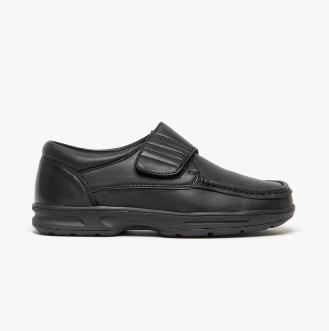 Dr Keller TEXAS Mens Leather Touch Fasten Wide Fit Shoes Black

 Upper Material: Leather

Sole Material: Rubber

Closure/Fastening: Touch Fasten

Features: Comfort

Toe Shape: Round

Shoe Width: Relaxed

Item Weight: 0.6 KG

Heel Height: Flat (Under 2.5cm)

Shoe Style: Casual

Gift Boxed: No
Product Code: M345A