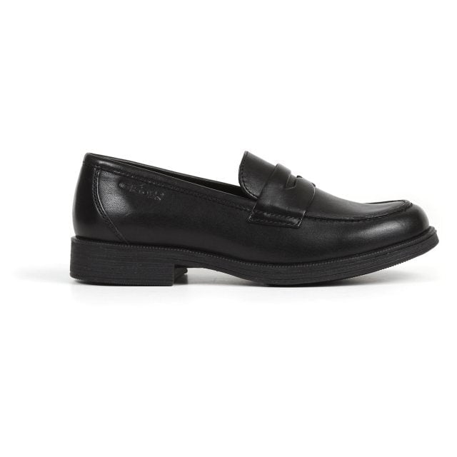 GEOX AGATA Girls School Shoes Black

 Upper Material: Leather

Lining Material: Textile/Synthetic

Sole Material: Synthetic

Closure/Fastening: Slip-On

Features: Comfort,Breathable

Toe Shape: Chisel/Almond

Shoe Width: Regular

Item Weight: 0.9 KG

Heel Height: Low (2.5-4.9cm)

Shoe Style: Loafer
Product Code: J3449D-00043-C9999